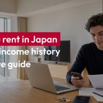 Foreigner searching for an apartment in Japan during the rental process