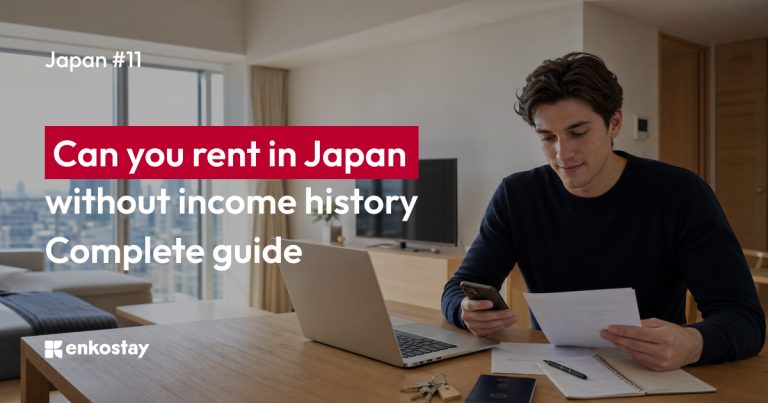 Foreigner searching for an apartment in Japan during the rental process