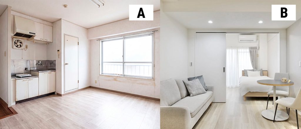 Comparing a traditional and full furnished apartments in Japan