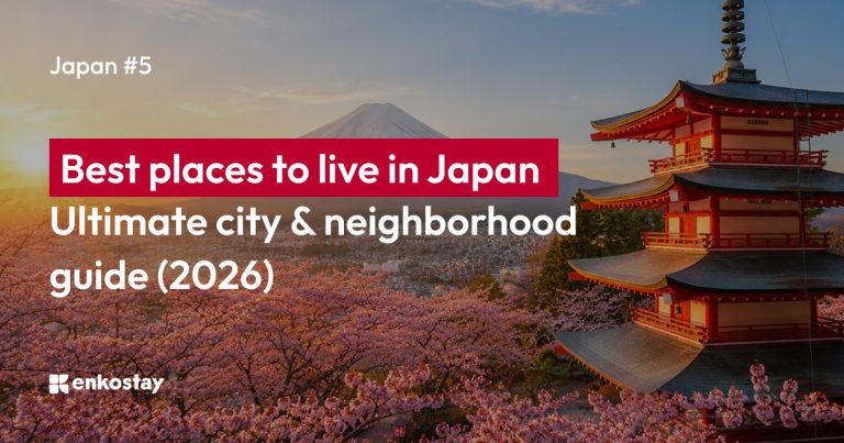 Where to live in Japan guide showing the best cities and neighborhoods for foreigners